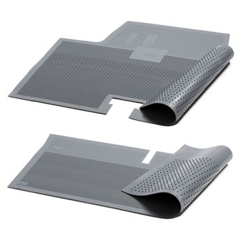 Kit 1: Rubber floor mats front and rear for Saab 92 & 93 years. 1949-1960, Saab 95 & 96 years. 1960-1963, Saab 95 & 96 årsm.1965-1970. Grey