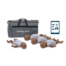 4-pack Little Baby QCPR, mörk hud