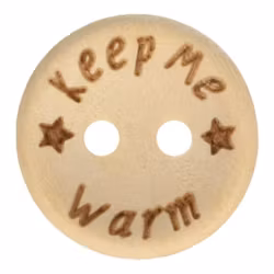 Träknapp "Keep me warm" 15 och 20 mm