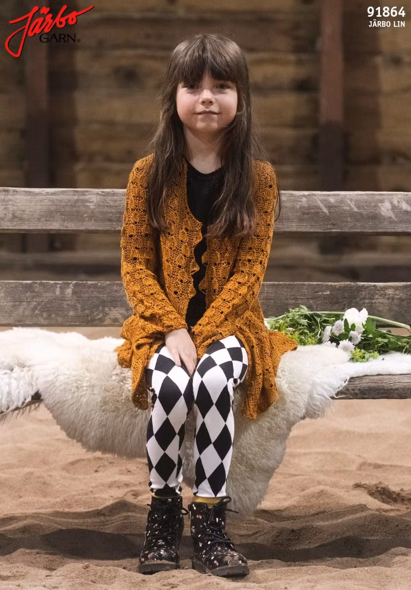 Järbo mönster 91864 Märta - spetsstickad barnkofta