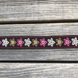 Dekorationsband Blommor 21 mm flera färger