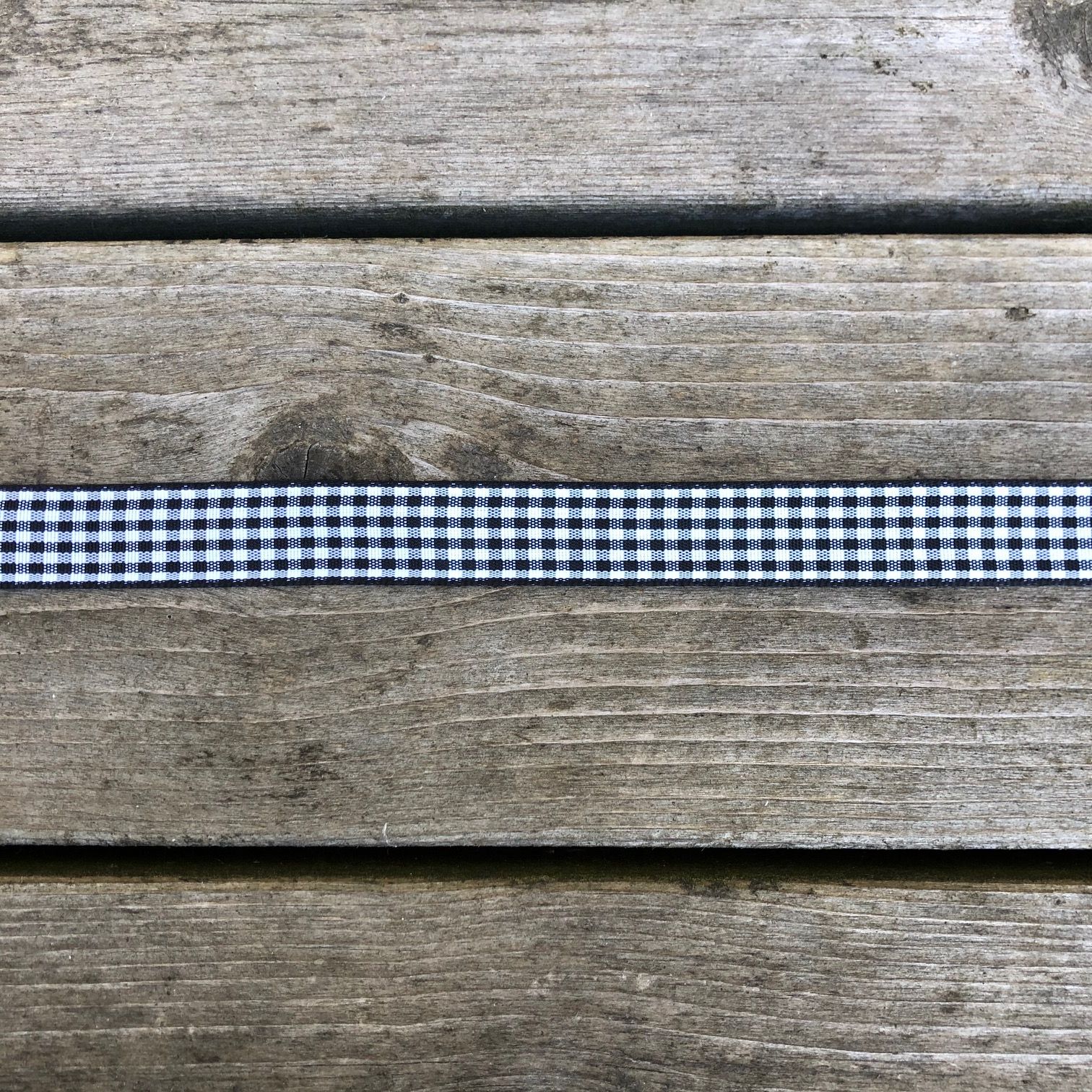 Dekorationsband Gingham 15 mm flera färger