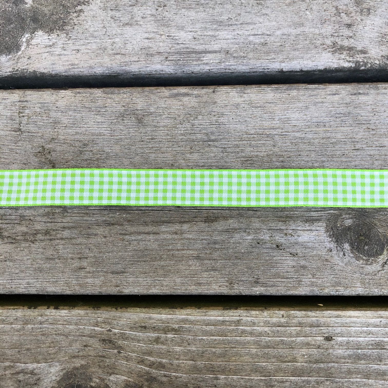 Dekorationsband Gingham 15 mm flera färger