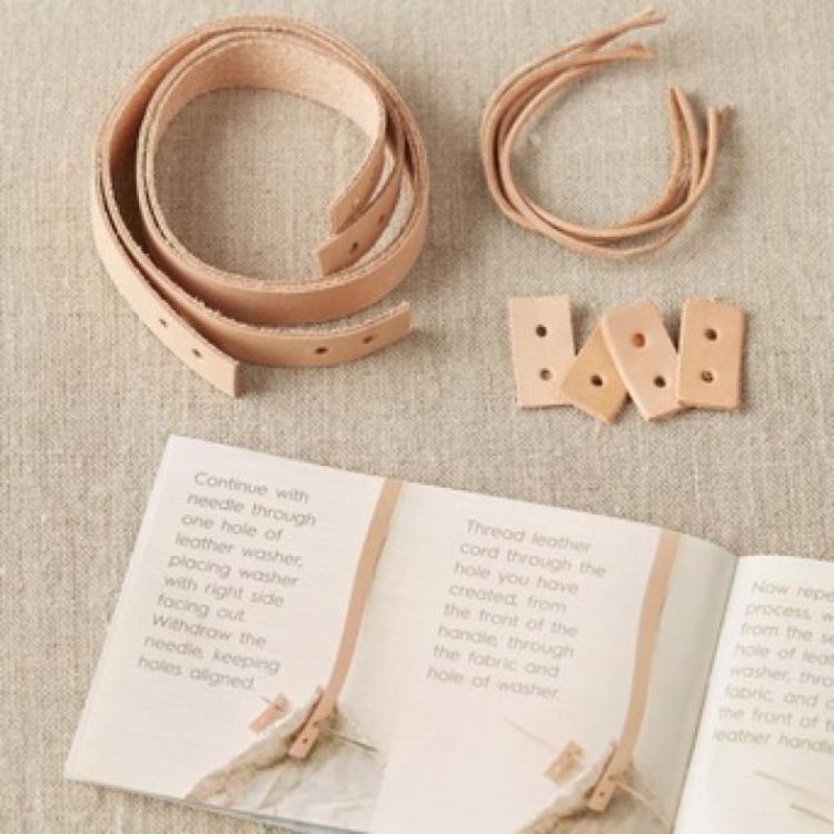 CocoKnits läderhandtag