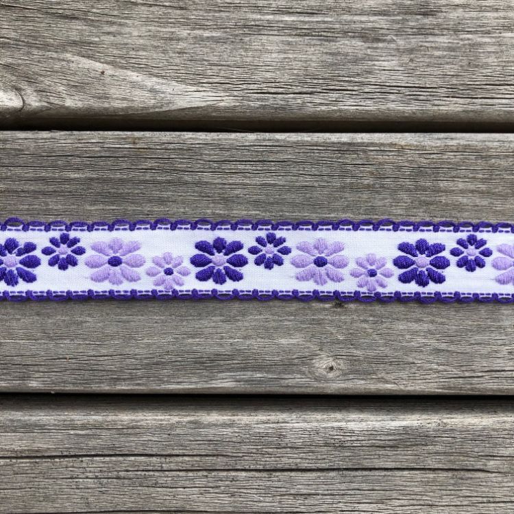 Dekorationsband Små blommor 20 mm flera färger