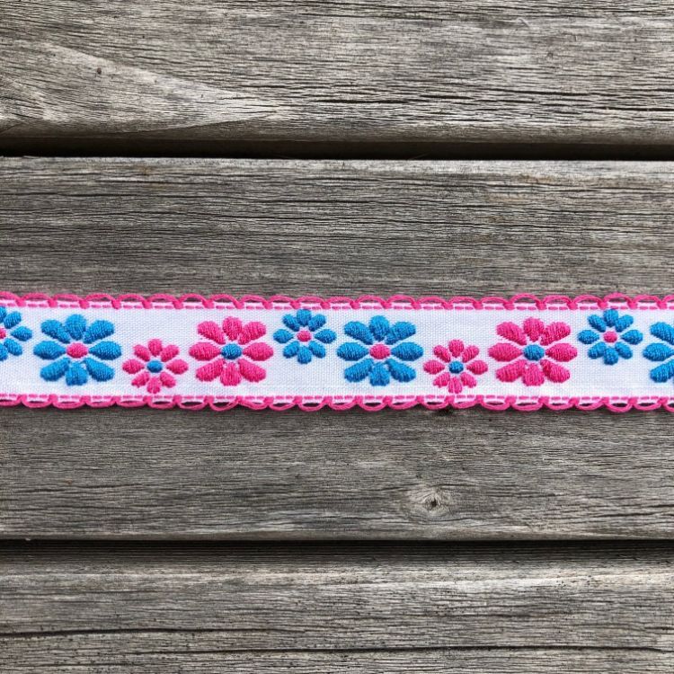Dekorationsband Små blommor 20 mm flera färger
