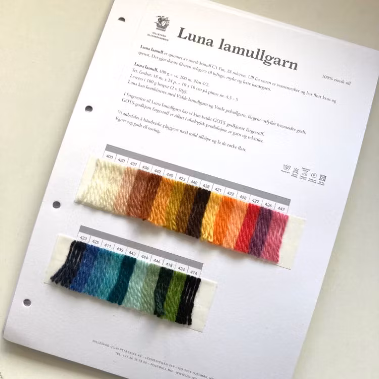 Hillesvåg Luna färgkarta