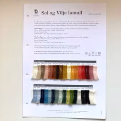 Hillesvåg Vilje och Sol färgkarta