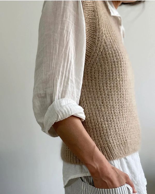 Friday Slipover V-neck - Petiteknit