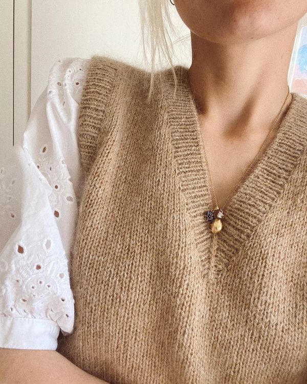 Stockholm Slipover V-neck - Petiteknit
