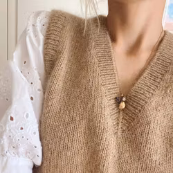 Stockholm Slipover V-neck - Petiteknit