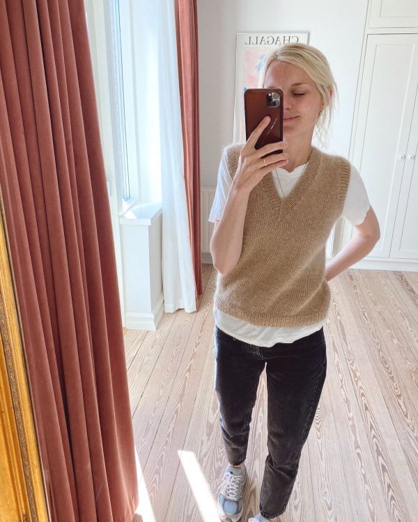 Stockholm Slipover V-neck - Petiteknit