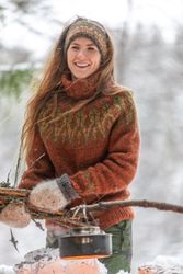 Garnkit Tusseladd Polar Cognac av Linka Neumann