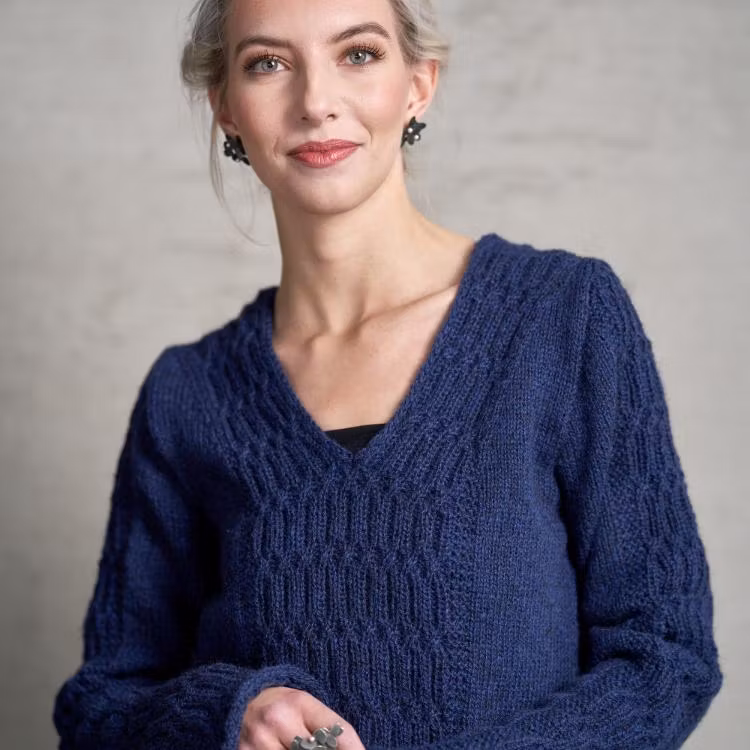 Garnkit Jendine genser - Hillesvåg/Linda Marveng (norska/eng)