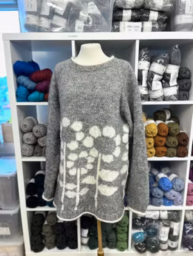 Garn/mönsterkit Leena sweater - Marita Clementz