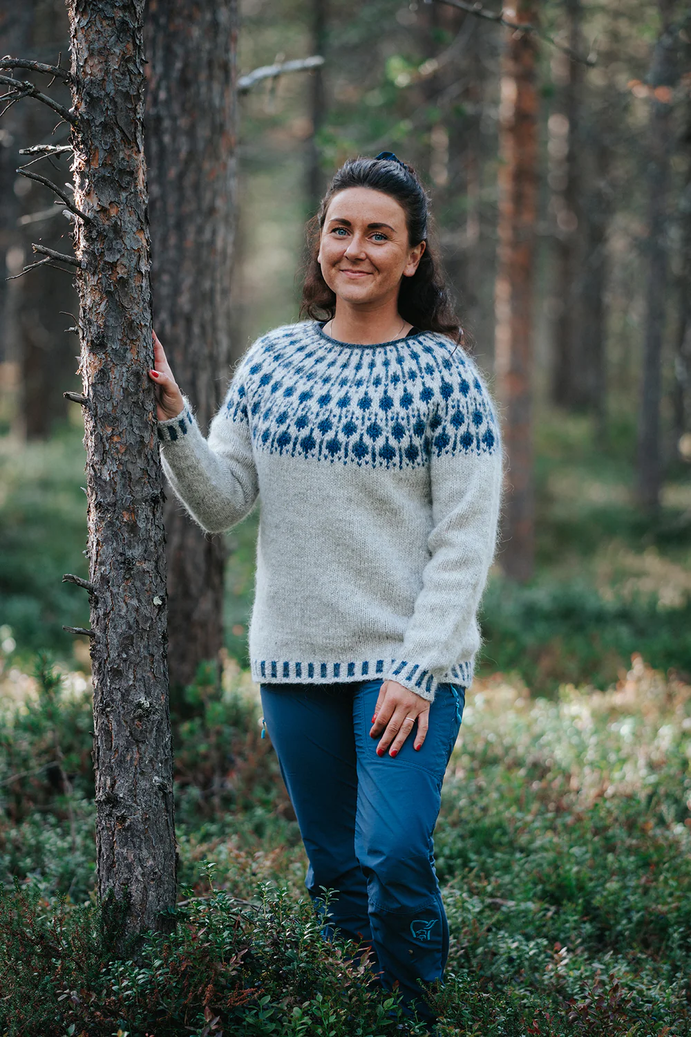 Sisu Knitwear - Blueberry (Blåbær) Sweater (PDF)