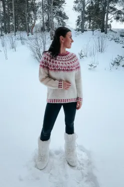 Sisu Knitwear - Raspberry (Bringebær) Sweater (PDF)