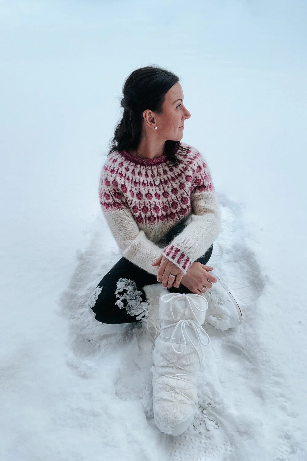Sisu Knitwear - Raspberry (Bringebær) Sweater (PDF)