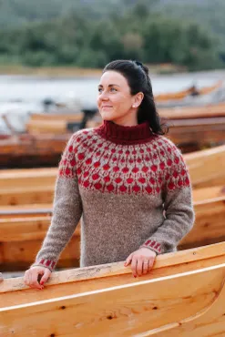 Sisu Knitwear - Lingonberry (Tyttebær) Sweater (PDF)