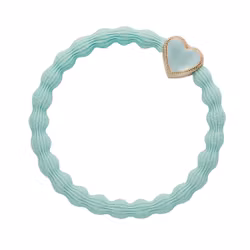 Enamel Gold Heart Mint