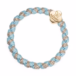Woven Gold Quatrefoil Peppermint