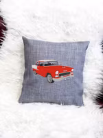Chevrolet 1955, kuddfodral ljusgrå