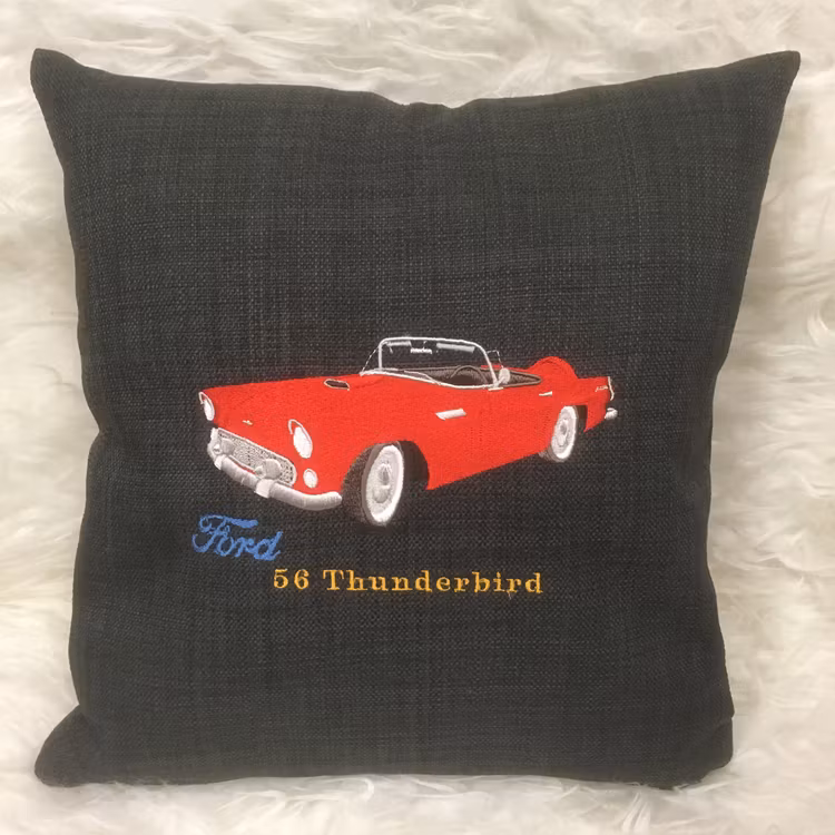 Ford Thunderbird, 1956, kuddfodral mörkgrå