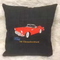 Ford Thunderbird, 1956, kuddfodral mörkgrå