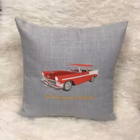 Chevrolet Nomad Bel Air, 1956, kuddfodral ljusgrå