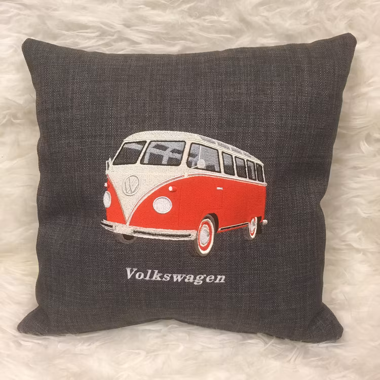 VW buss, kuddfodral mörkgrå