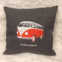 VW buss, kuddfodral mörkgrå
