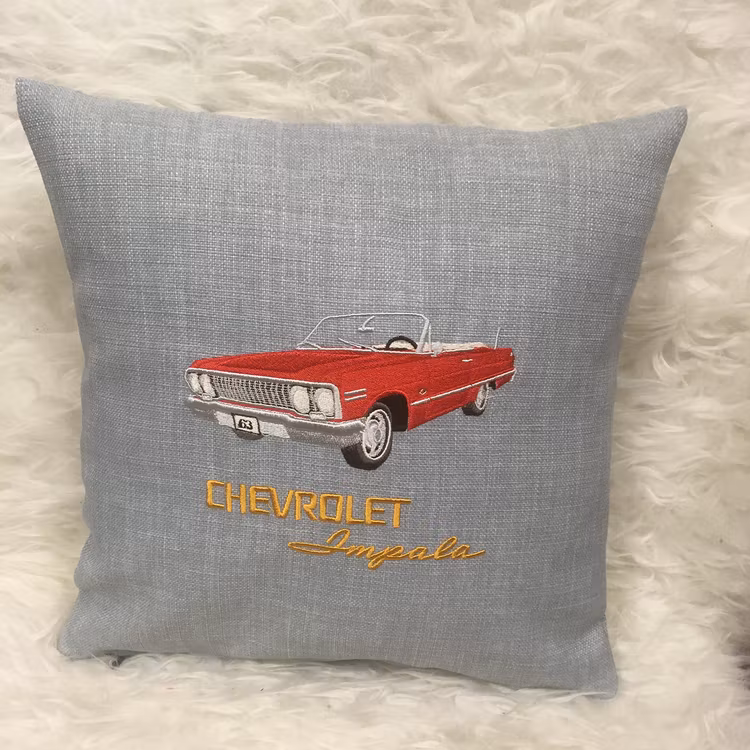 Chevrolet Impala, 1963, kuddfodral ljusgrå