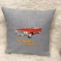 Chevrolet Impala, 1963, kuddfodral ljusgrå