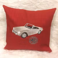 MGB Roadster, kuddfodral röd