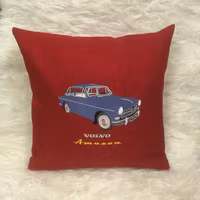 Volvo Amazon 4D, 1963, kuddfodral vinröd
