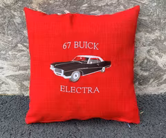 Buick Electra 2D HT, 1967, kuddfodral röd