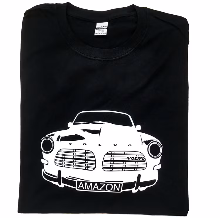 Svart T-shirt, herr. Amazonfront