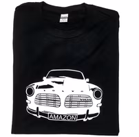 Svart T-shirt, herr. Amazonfront