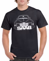 T-shirt herr: SAAB front