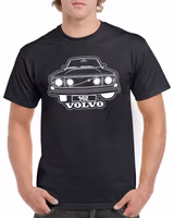 T-shirt herr: Volvo 142 front