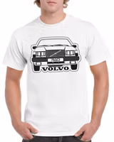 T-shirt herr: Volvo 740 front
