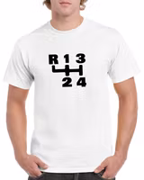 T-shirt herr: Växelspaksymbol Volvo 140