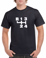 T-shirt herr: Växelspaksymbol Volvo 140