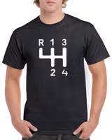 T-shirt herr: Växelspaksymbol Amazon