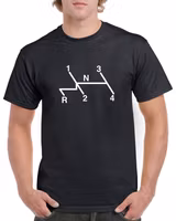 T-shirt herr: Växelspaksymbol VW