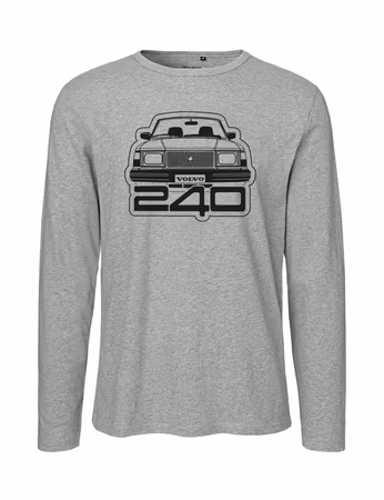T-shirt LS herr: Volvo 240 front