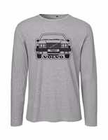 T-shirt LS herr: Volvo 740 front