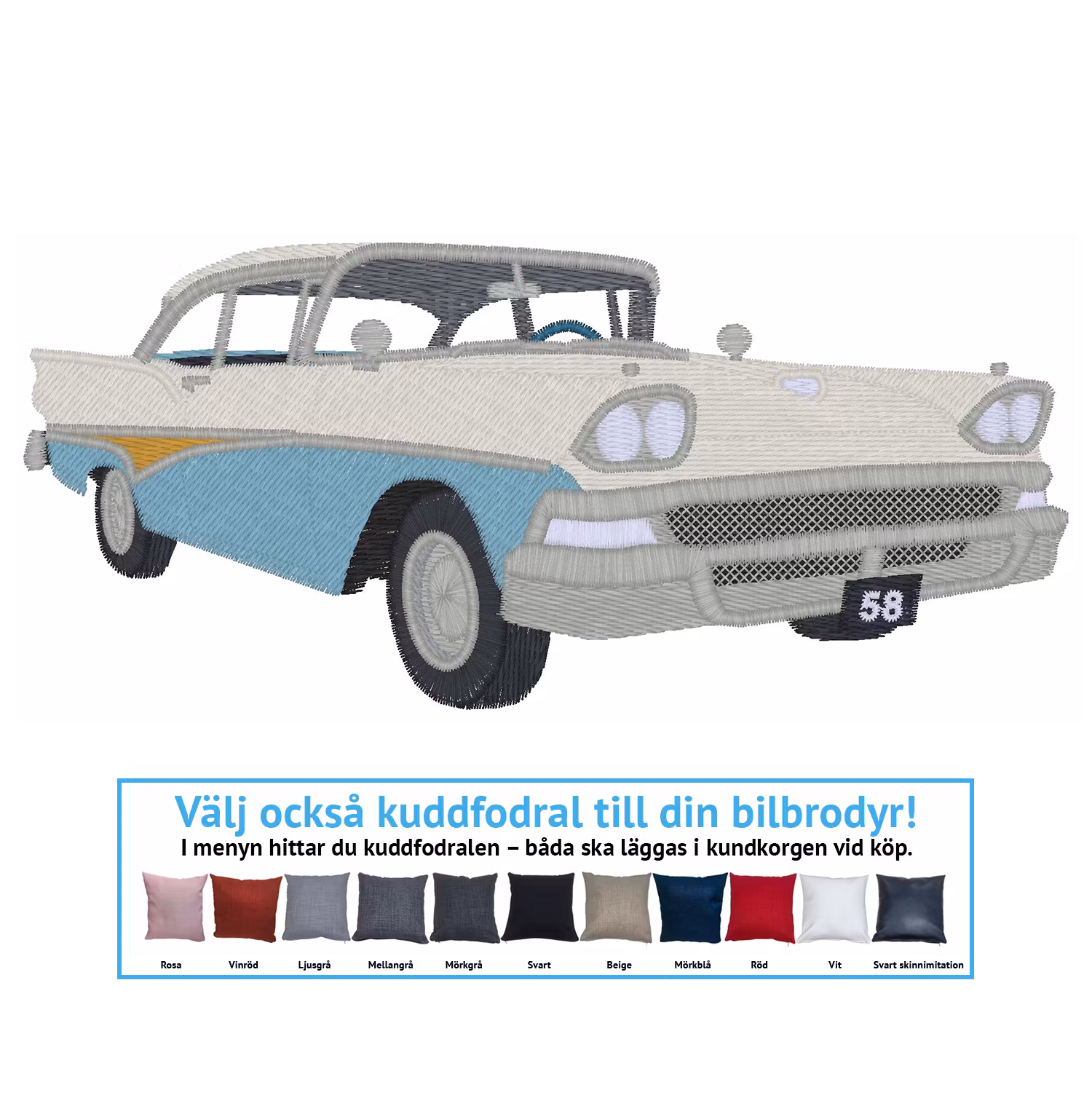Ford Fairlane 500 2D stolpe, 1958