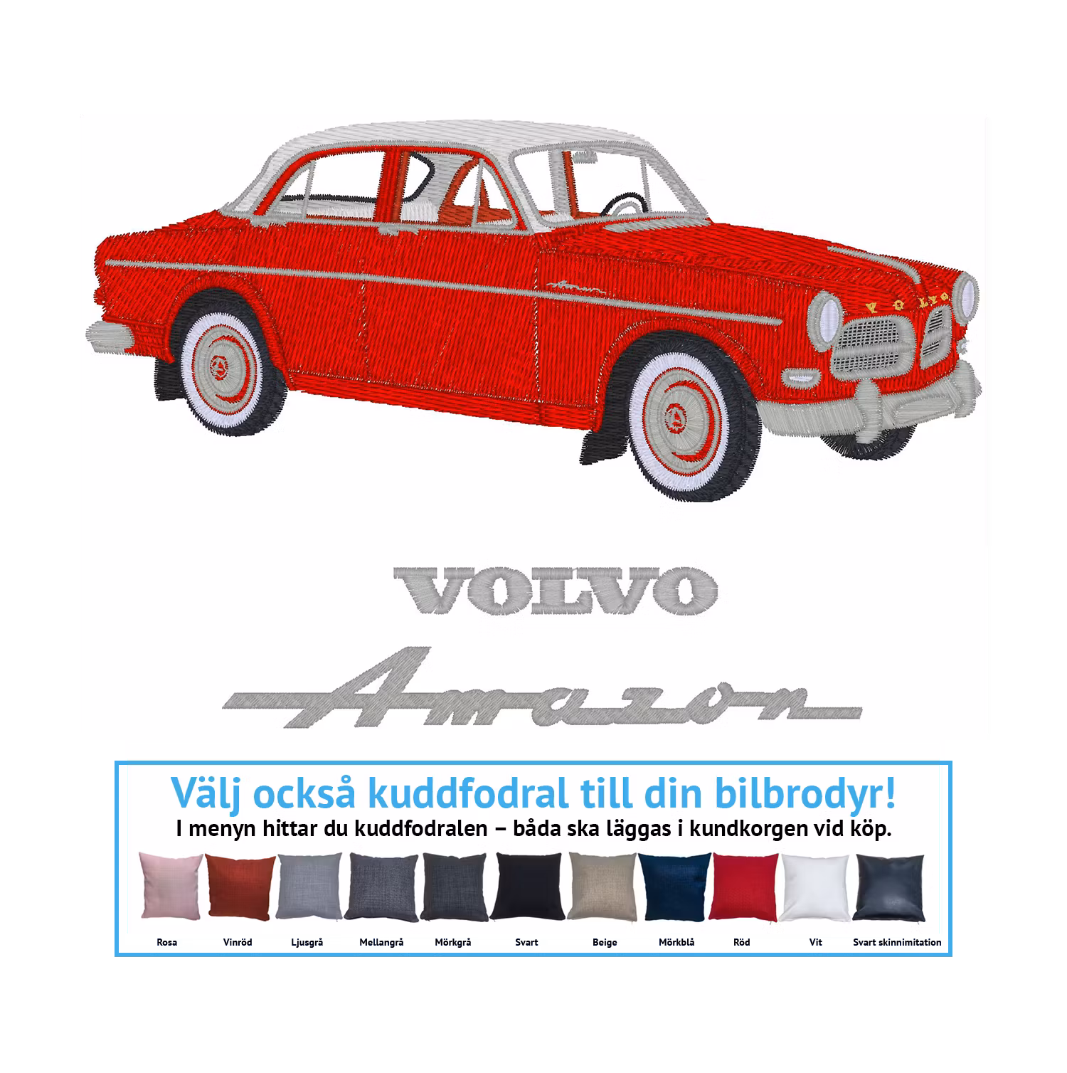 Volvo Amazon 122s, 1961 (alla färgkombinationer)