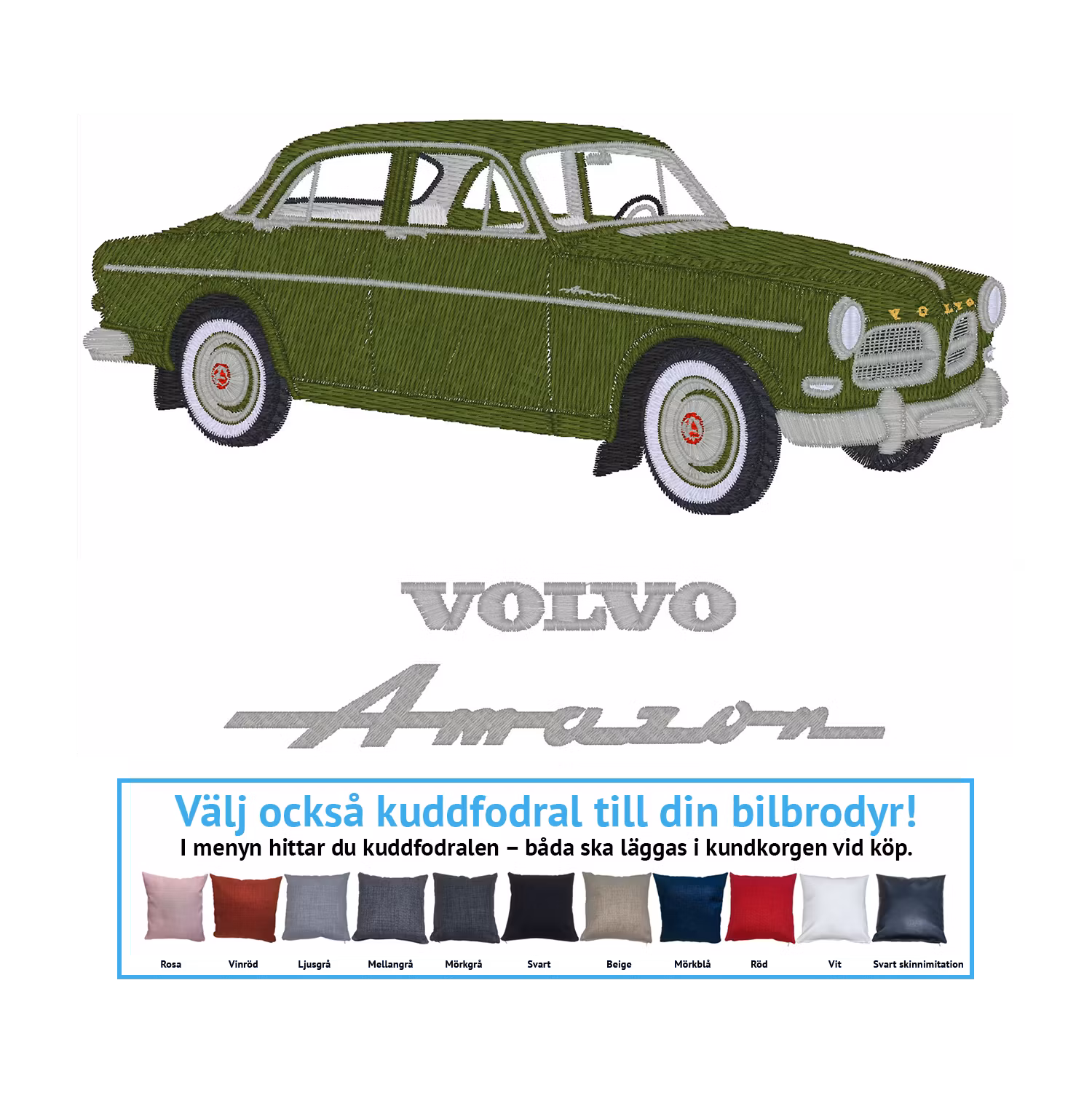 Volvo Amazon 122s, 1961 (alla färgkombinationer)